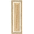 thumbnail image 1 of SAFAVIEH Natural Fiber Darrin Geometric Runner Rug, Natural/Grey/Ivory, 2'3" x 16', 1 of 8