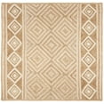 thumbnail image 1 of SAFAVIEH Natural Fiber Davina Geometric Braided Jute Area Rug, Natural/Ivory, 6' Square, 1 of 5