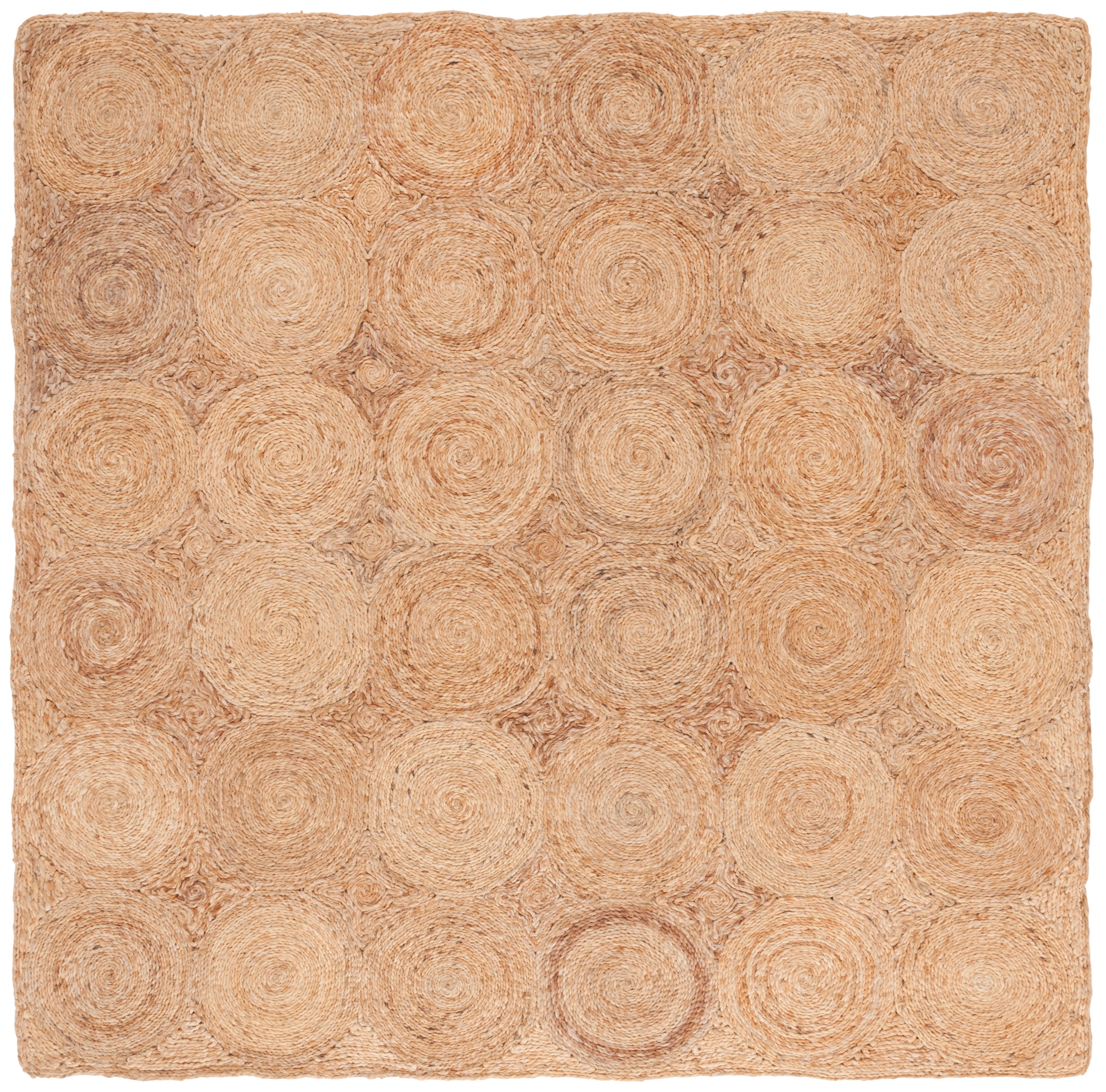 SAFAVIEH Natural Fiber Dean Geometric Area Rug, Natural, 6' x 6' Square