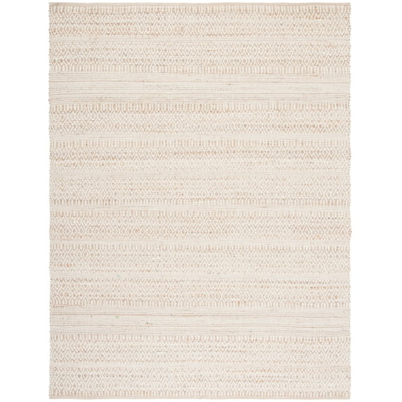 SAFAVIEH Natural Fiber Delice Geometric Area Rug, Natural/Ivory, 8' x 10'