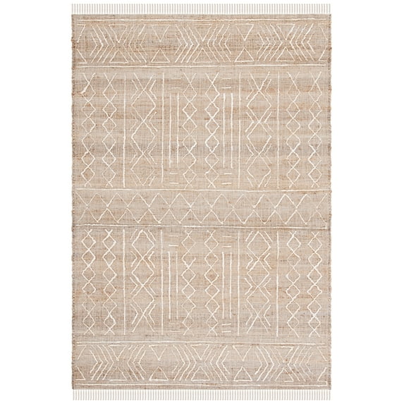 SAFAVIEH Natural Fiber Delicia Geometric Area Rug, Natural/Ivory, 3' x 5'