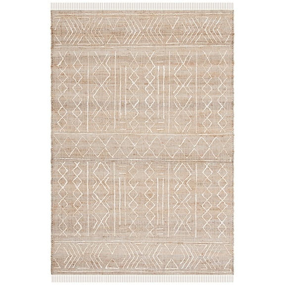 SAFAVIEH Natural Fiber Delicia Geometric Area Rug, Natural/Ivory, 8' x 10'