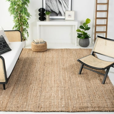 SAFAVIEH Natural Fiber Delmar Braided Jute Area Rug, Natural, 8' x 10'