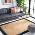 thumbnail image 1 of SAFAVIEH Natural Fiber Delroy Bordered Area Rug, Natural/Black, 3' x 5', 1 of 10