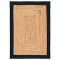 thumbnail image 1 of SAFAVIEH Natural Fiber Delroy Bordered Area Rug, Natural/Black, 5' x 8', 1 of 8
