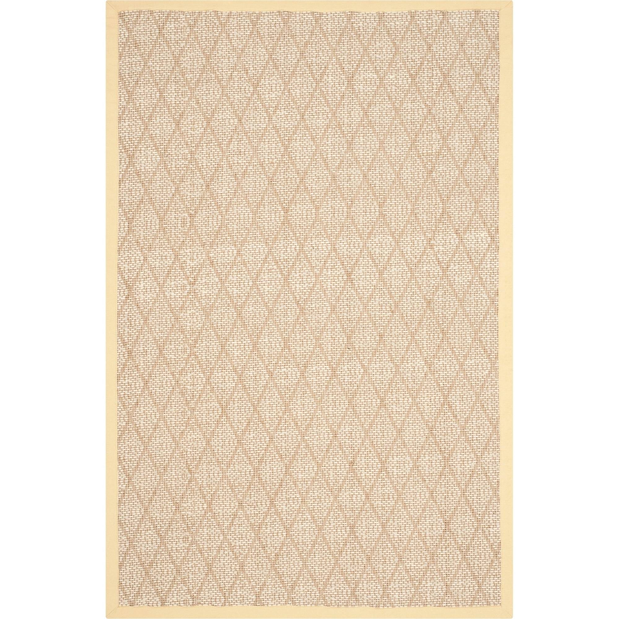 SAFAVIEH Natural Fiber Denise Geometric Jute Area Rug, Natural, 4' x 6'