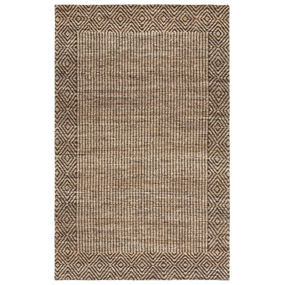 SAFAVIEH Natural Fiber Devon Geometric Area Rug, Natural/Brown, 5' x 8'