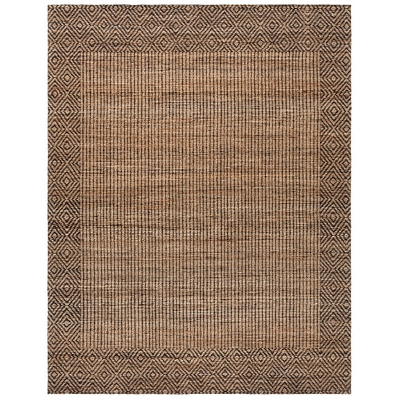 SAFAVIEH Natural Fiber Devon Geometric Area Rug, Natural/Brown, 8' x 10'