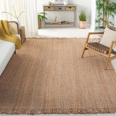 SAFAVIEH Natural Fiber Doncho Bordered Area Rug, Natural, 11' x 15'