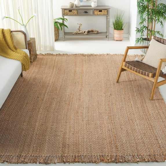 SAFAVIEH Natural Fiber Doncho Bordered Area Rug, Natural, 11' x 15'