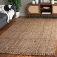 thumbnail image 1 of SAFAVIEH Natural Fiber Doncho Bordered Area Rug, Natural, 6' x 6' Square, 1 of 14
