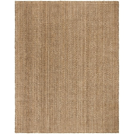 SAFAVIEH Natural Fiber Doreen Geometric Jute Area Rug, Natural/Brown, 3' x 5'