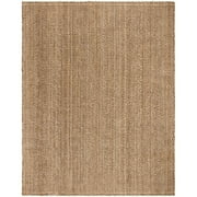 SAFAVIEH Natural Fiber Doreen Geometric Jute Area Rug, Natural/Brown, 9' x 12'