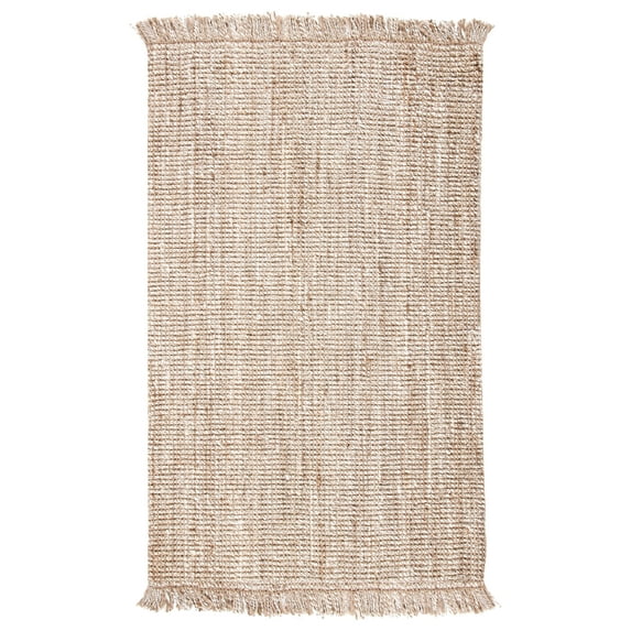 SAFAVIEH Natural Fiber Dustin Abstract Area Rug, Grey/Beige, 2'3" x 4'