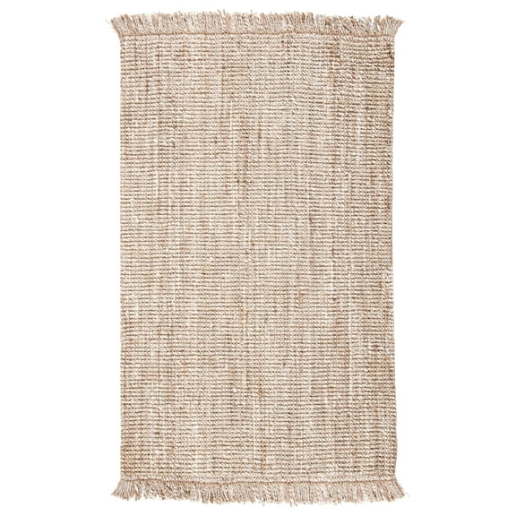 SAFAVIEH Natural Fiber Dustin Abstract Area Rug, Grey/Beige, 3' x 5'