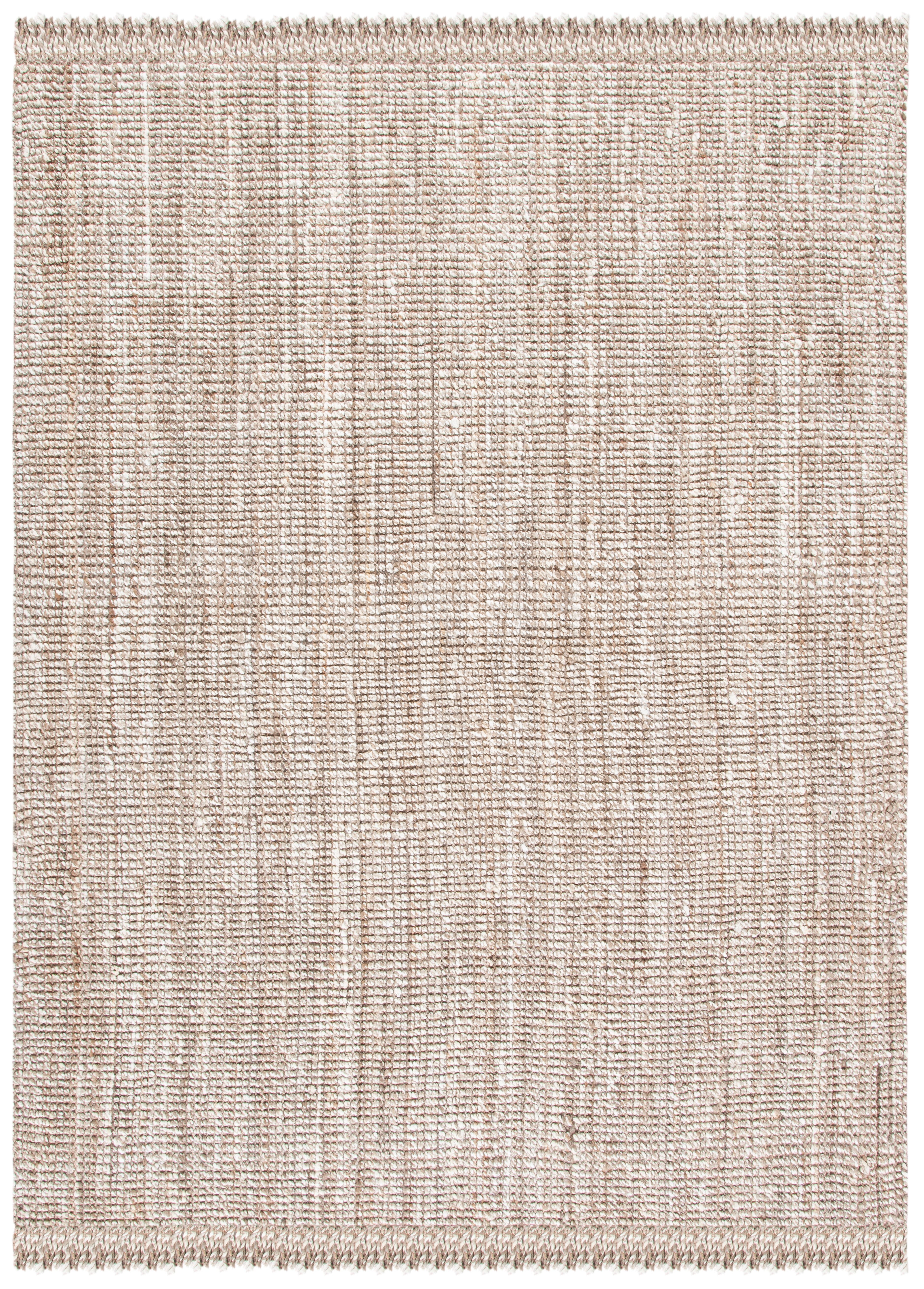 Artisan Gray and Beige Handwoven Jute 9' x 12' Area Rug