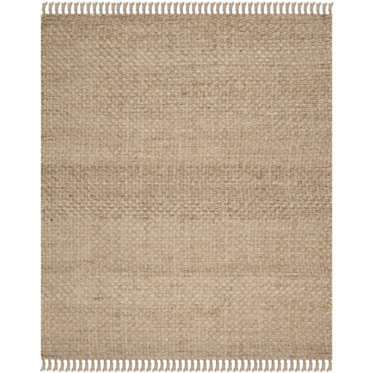 SAFAVIEH Natural Fiber Eason Braided Jute Area Rug, Natural, 4' x 6'