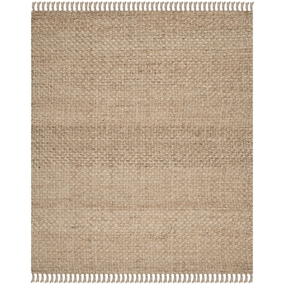 SAFAVIEH Natural Fiber Eason Braided Jute Area Rug, Natural, 4' x 6'
