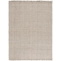SAFAVIEH Natural Fiber Easton Solid Area Rug, Natural/Grey, 8' x 10'