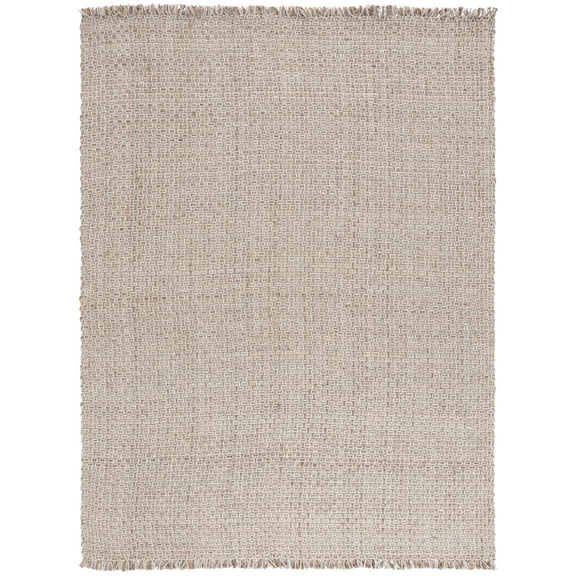 SAFAVIEH Natural Fiber Easton Solid Area Rug, Natural/Grey, 8' x 10'