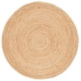 thumbnail image 1 of SAFAVIEH Natural Fiber Edden Bordered Area Rug, Natural, 3' x 3' Round, 1 of 7