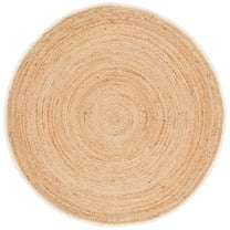SAFAVIEH Natural Fiber Edden Bordered Area Rug, Natural, 6' x 6' Round