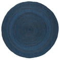 thumbnail image 1 of SAFAVIEH Natural Fiber Eliot Solid Area Rug, Navy/Blue, 5' x 5' Round, 1 of 7