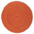 thumbnail image 1 of SAFAVIEH Natural Fiber Eliot Solid Area Rug, Rust, 4' x 4' Round, 1 of 7