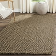 thumbnail image 1 of SAFAVIEH Natural Fiber Emory Geometric Jute Area Rug, Natural/Grey, 10' x 14', 1 of 8