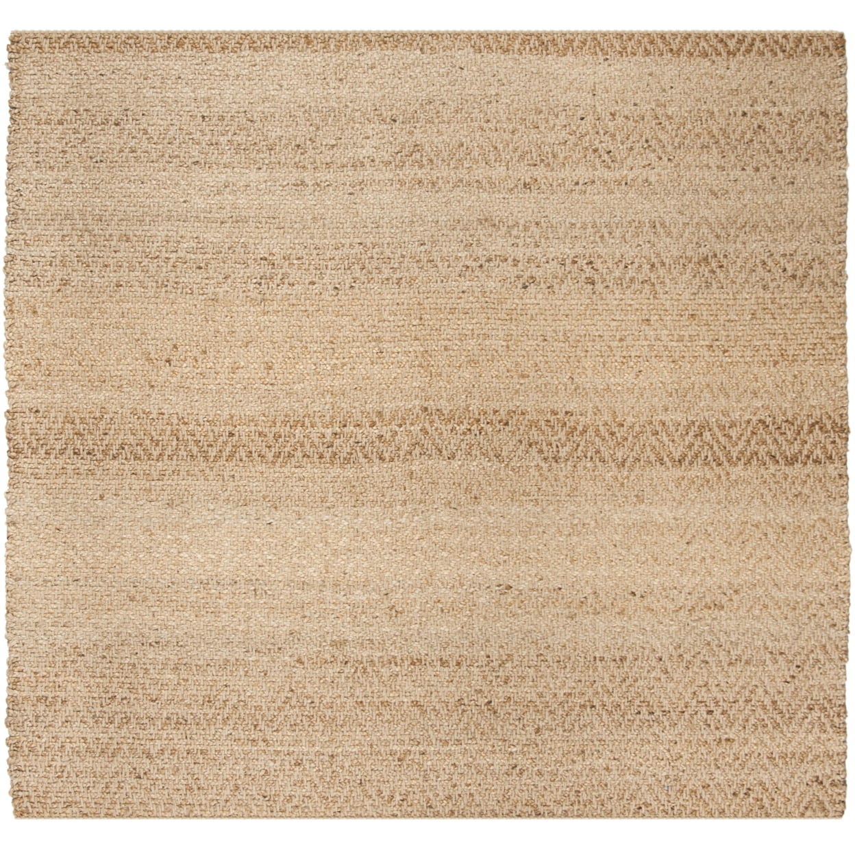 Natural Jute Handwoven 4' x 4' Square Area Rug