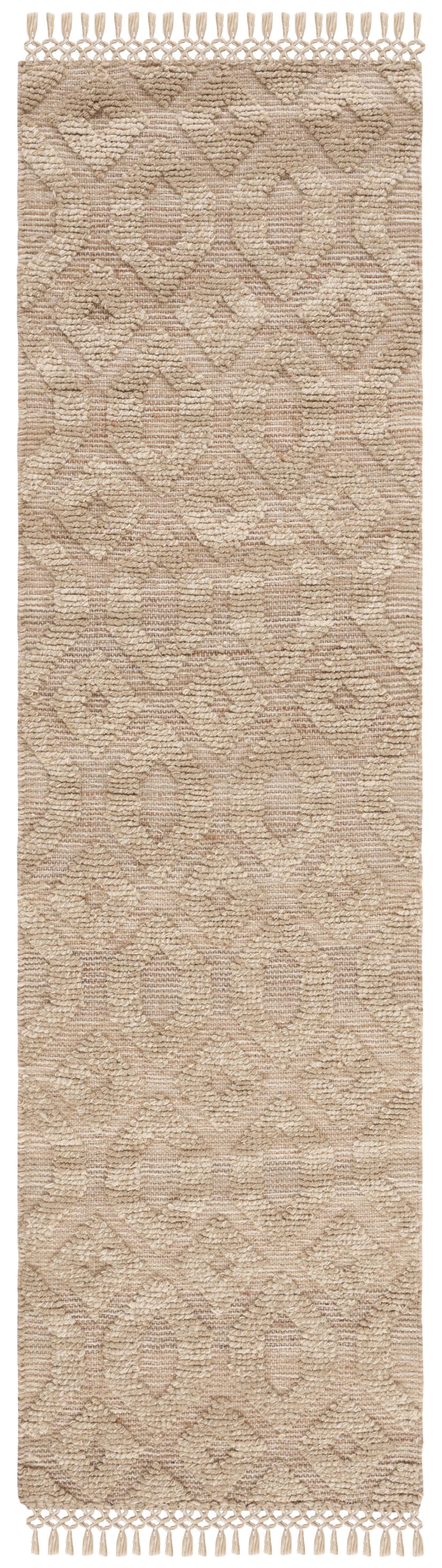 SAFAVIEH Natural Fiber Erksine Geometric Runner Rug, Natural/Beige, 2'3" x 8'
