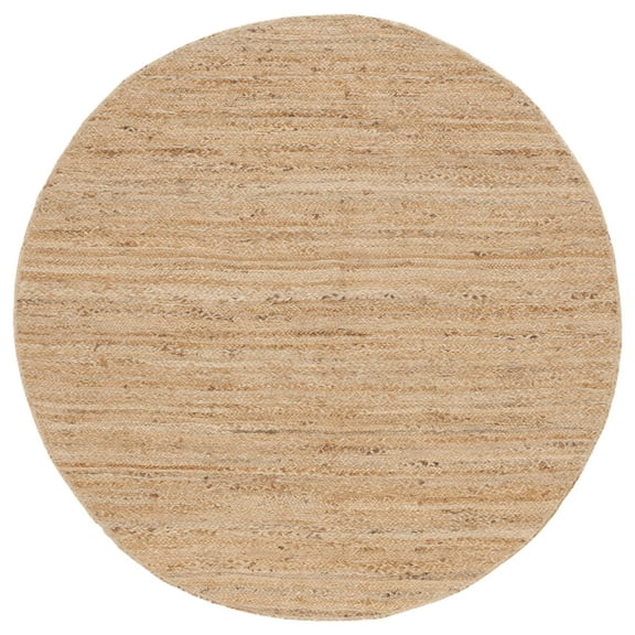 SAFAVIEH Natural Fiber Ernestine Solid Area Rug, Natural, 3' x 3' Round