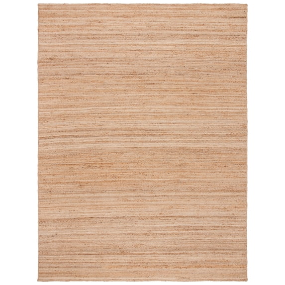 SAFAVIEH Natural Fiber Ernestine Solid Striped Jute Area Rug, Natural, 6' x 9'
