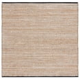 thumbnail image 1 of SAFAVIEH Natural Fiber Ethan Abstract Area Rug, Natural/Black, 6' x 6' Square, 1 of 8