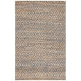 thumbnail image 1 of SAFAVIEH Natural Fiber Ezra Geometric Area Rug, Natural/Blue, 4' x 6', 1 of 8