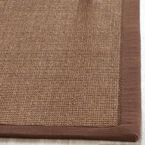 SAFAVIEH Natural Fiber Forrester Border Sisal Area Rug, Brown, 2'6" x 4'