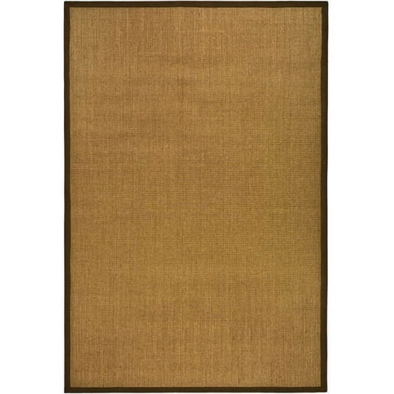 SAFAVIEH Natural Fiber Forrester Border Sisal Area Rug, Brown, 4' x 6'