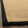thumbnail image 1 of SAFAVIEH Natural Fiber Forrester Border Sisal Area Rug, Maize/Black, 4' x 6', 1 of 7
