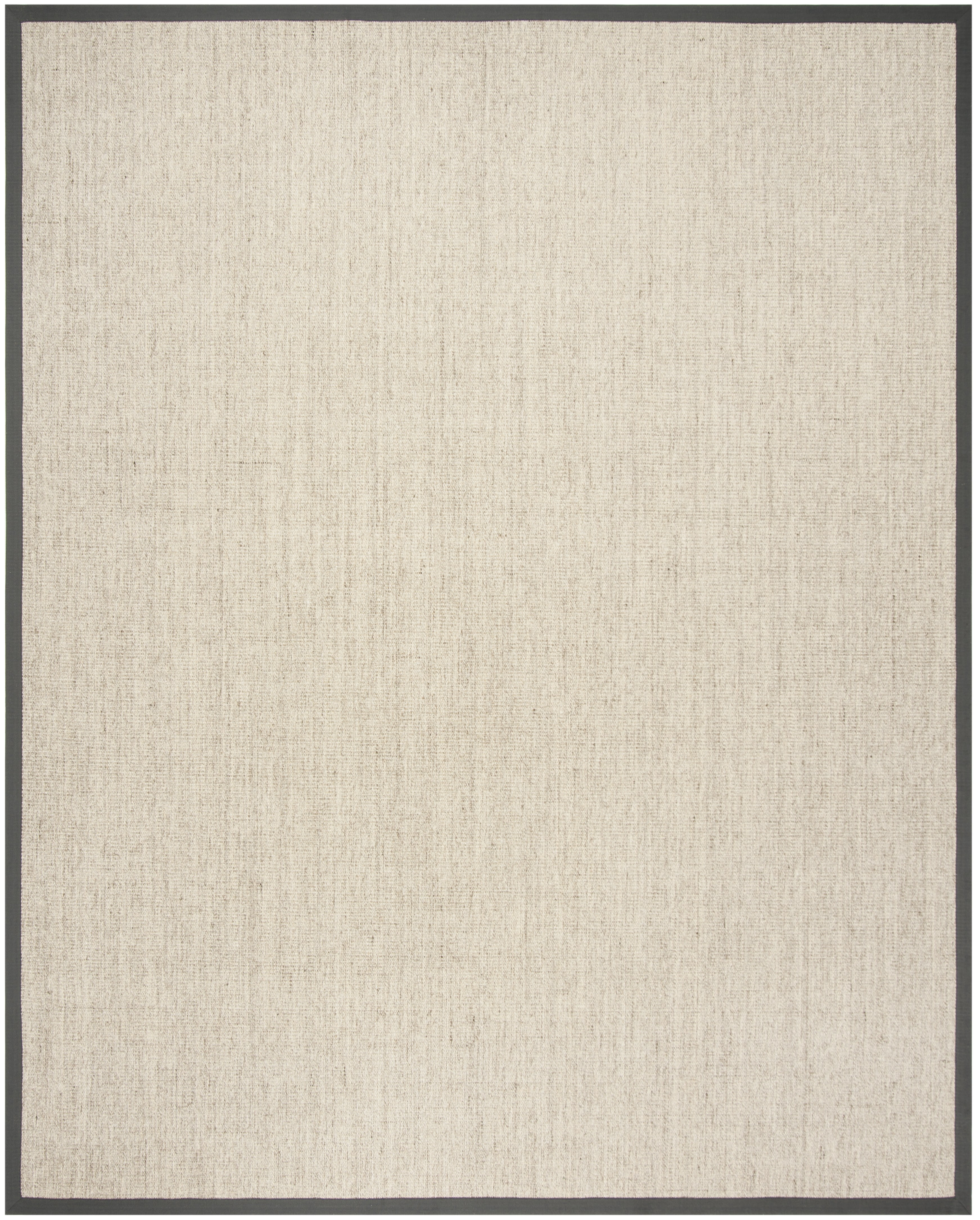 SAFAVIEH Natural Fiber Forrester Border Sisal Area Rug, Marble/Grey, 10' x 14'