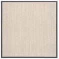 thumbnail image 1 of SAFAVIEH Natural Fiber Forrester Solid Area Rug, Marble/Grey, 7' x 7' Square, 1 of 9