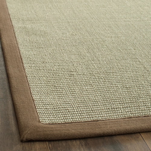 Taupe and Light Brown Sisal 5' x 8' Area Rug