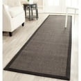 thumbnail image 1 of SAFAVIEH Natural Fiber Forrester Border Sisal Runner Rug, Charcoal, 2'6" x 12', 1 of 10