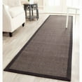 thumbnail image 1 of SAFAVIEH Natural Fiber Forrester Border Sisal Runner Rug, Charcoal, 2'6" x 8', 1 of 10