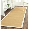 thumbnail image 1 of SAFAVIEH Natural Fiber Forrester Border Sisal Runner Rug, Maize/Wheat, 2'6" x 20', 1 of 11
