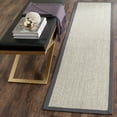 thumbnail image 1 of SAFAVIEH Natural Fiber Forrester Border Sisal Runner Rug, Marble/Grey, 2' x 14', 1 of 7