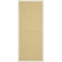 SAFAVIEH Natural Fiber Forrester Solid Runner Rug, Maize/Wheat, 2'6" x 6'