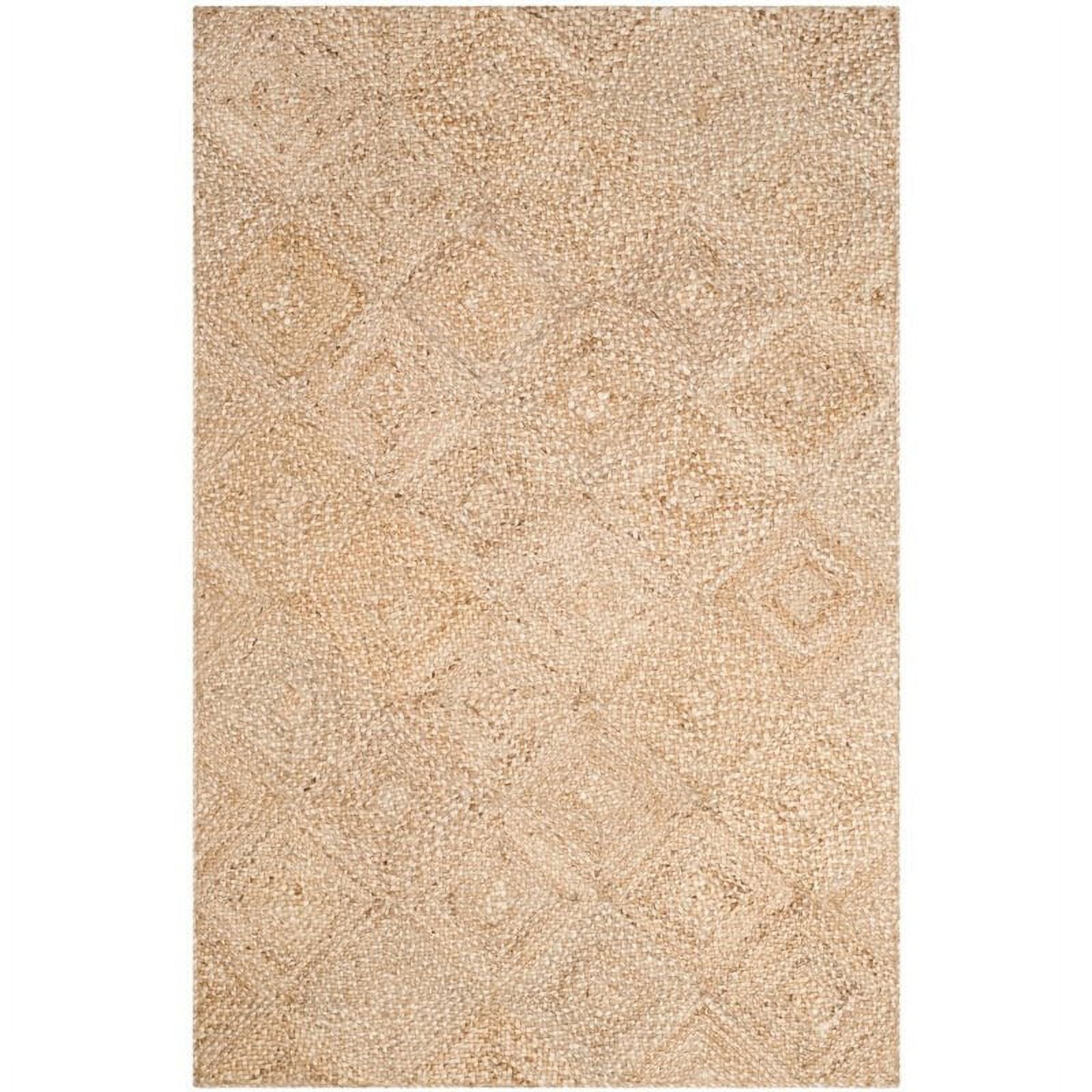 Coastal Charm Hand-Woven Jute Area Rug, Natural, 6' x 9'