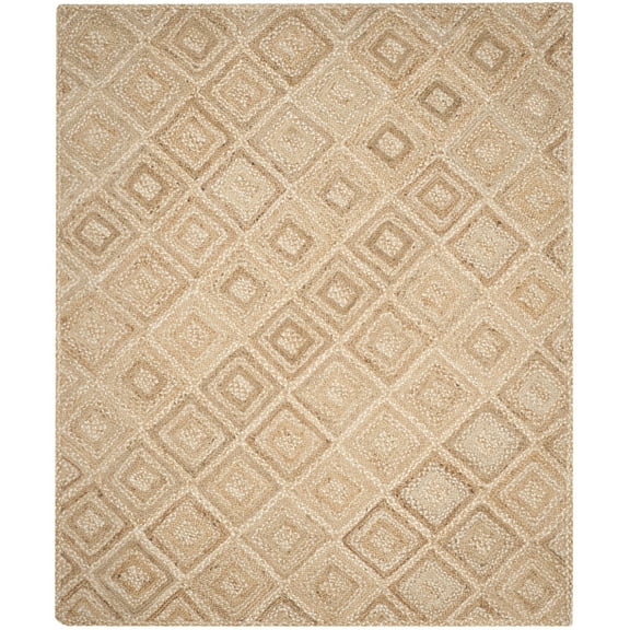 SAFAVIEH Natural Fiber Galley Solid Area Rug, Natural, 6' x 6' Square