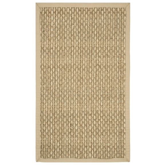 SAFAVIEH Natural Fiber Garret Solid Area Rug, Natural/Beige, 2' x 3'