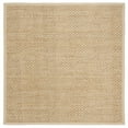 thumbnail image 1 of SAFAVIEH Natural Fiber Garret Solid Area Rug, Natural/Beige, 4' x 4' Square, 1 of 8